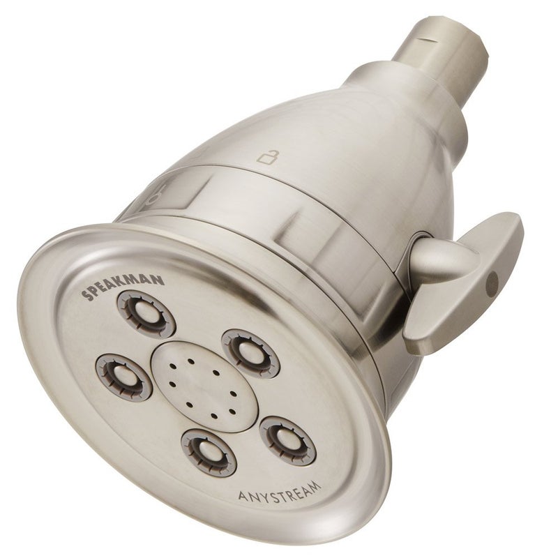 Speakman S-2005-HBFBN Hotel Pure Anystream High Pressure Shower Head-2.5 GPM Adjustable Showerhead with Filter, Brushed Nickel - Image 1